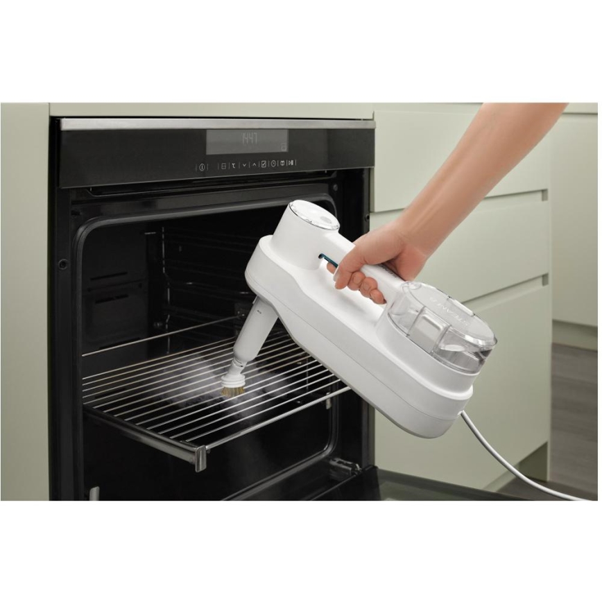 Sencor - Mopa a vapor multifuncional 2 em 1 1500W/230V IPX4 branco