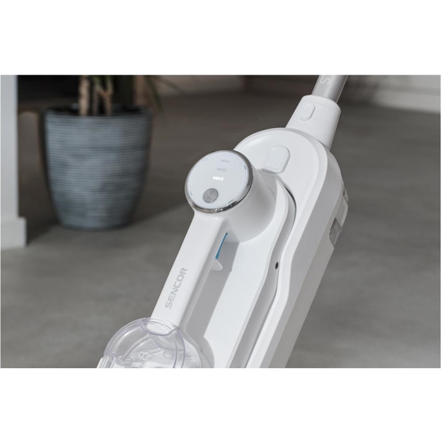 Sencor - Mopa a vapor multifuncional 2 em 1 1500W/230V IPX4 branco