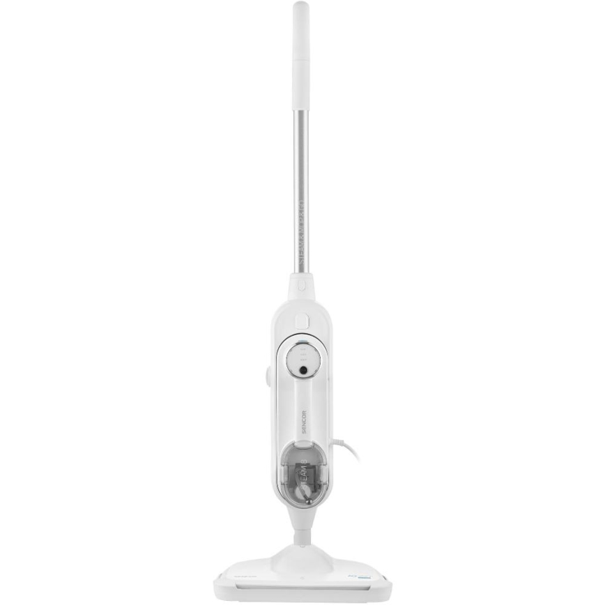 Sencor - Mopa a vapor multifuncional 2 em 1 1500W/230V IPX4 branco