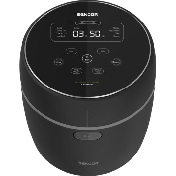Sencor - Panela de arroz 350W/230V 0,6 l preta