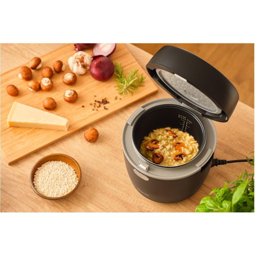Sencor - Panela de arroz 350W/230V 0,6 l preta