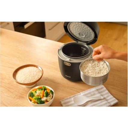 Sencor - Panela de arroz 350W/230V 0,6 l preta