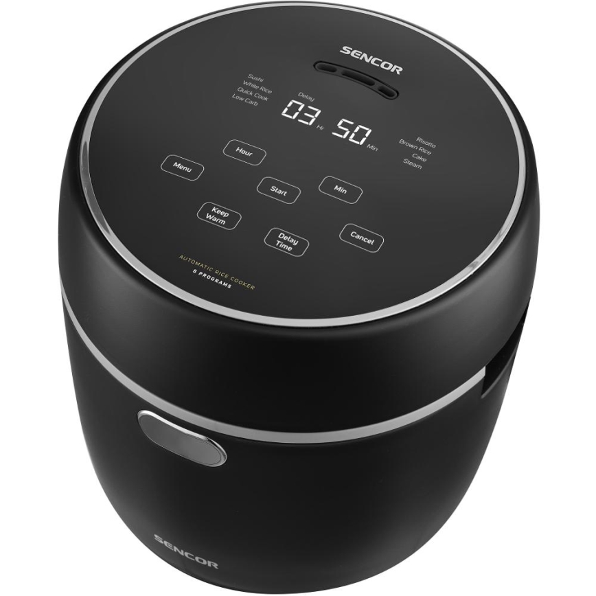 Sencor - Panela de arroz 350W/230V 0,6 l preta