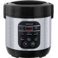 Sencor - Panela de Arroz Multifuncional 350W/230V 0,6 l aço inoxidável/preto