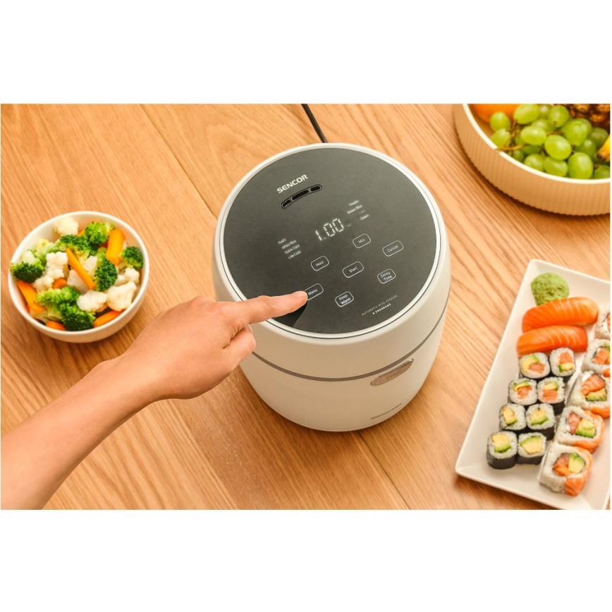 Sencor - Panela elétrica de arroz 350W/230V 0,6 l branca