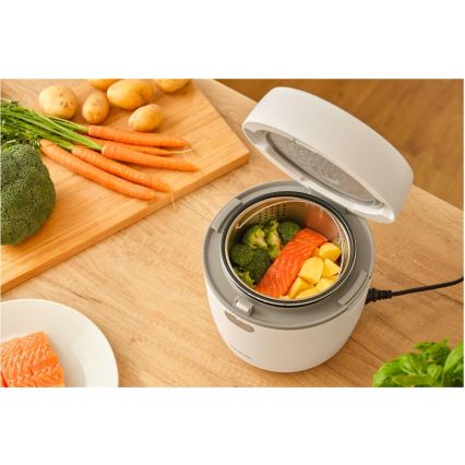 Sencor - Panela elétrica de arroz 350W/230V 0,6 l branca