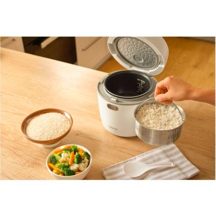 Sencor - Panela elétrica de arroz 350W/230V 0,6 l branca