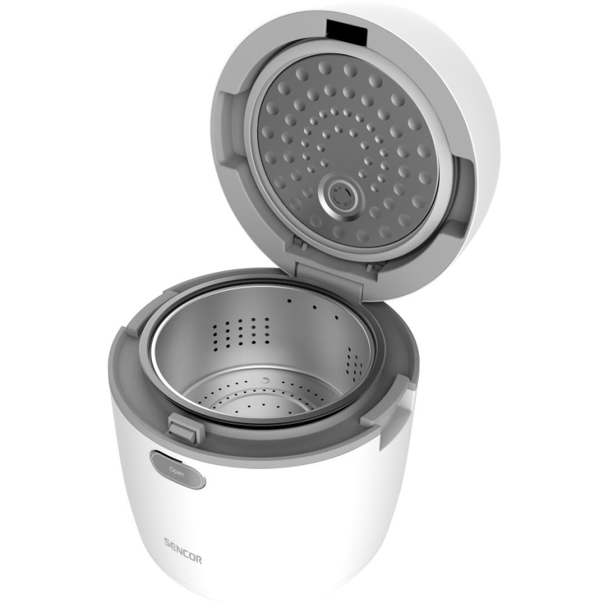 Sencor - Panela elétrica de arroz 350W/230V 0,6 l branca
