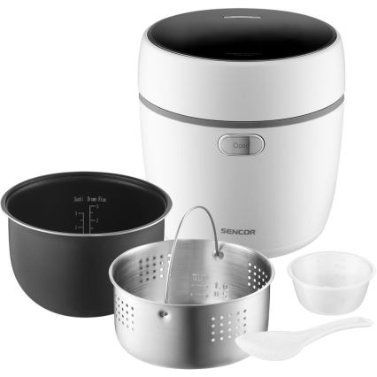 Sencor - Panela elétrica de arroz 350W/230V 0,6 l branca