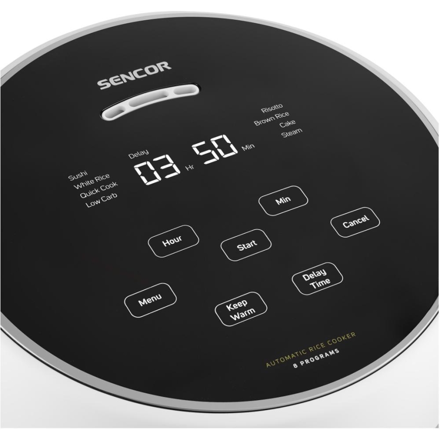 Sencor - Panela elétrica de arroz 350W/230V 0,6 l branca