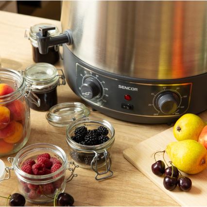 Sencor - Panela para Conservas 27 l 1800W/230V aço inoxidável/cinzento