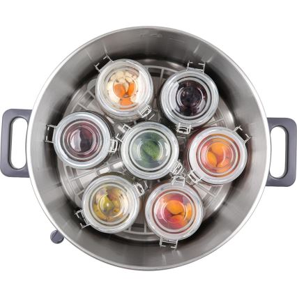 Sencor - Panela para Conservas 27 l 1800W/230V aço inoxidável/cinzento