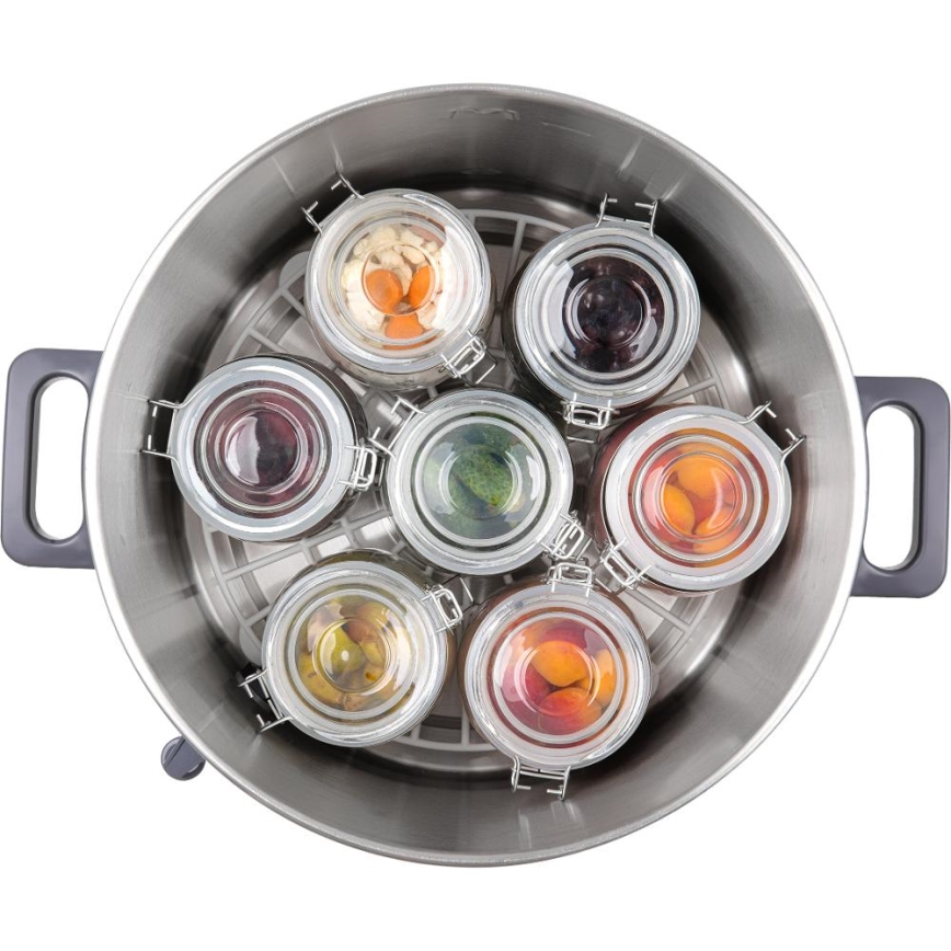 Sencor - Panela para Conservas 27 l 1800W/230V aço inoxidável/cinzento