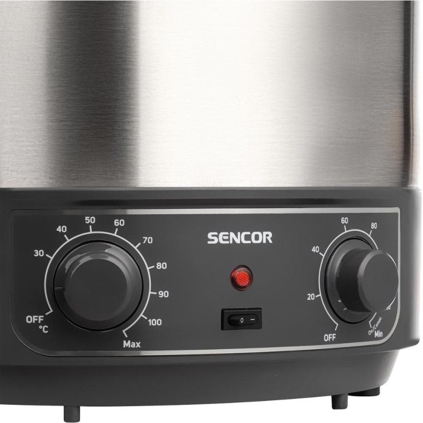 Sencor - Panela para Conservas 27 l 1800W/230V aço inoxidável/cinzento
