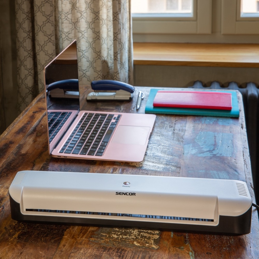 Sencor - Plastificadora A3 160W/230V branca/preta