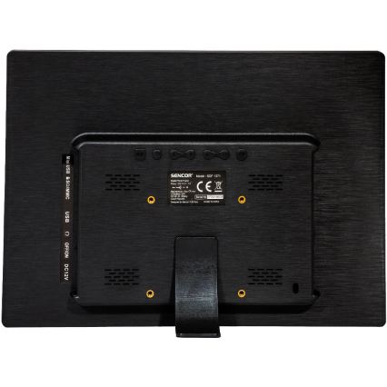 Sencor - Porta-retratos digital 13,3 com altifalante 230V antracite + controlo remoto