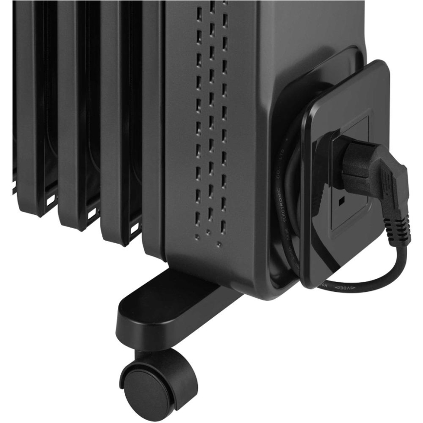 Sencor - Radiador a óleo com 11 aletas, 1000/1200/2400 W, 230 V, Wi-Fi, preto