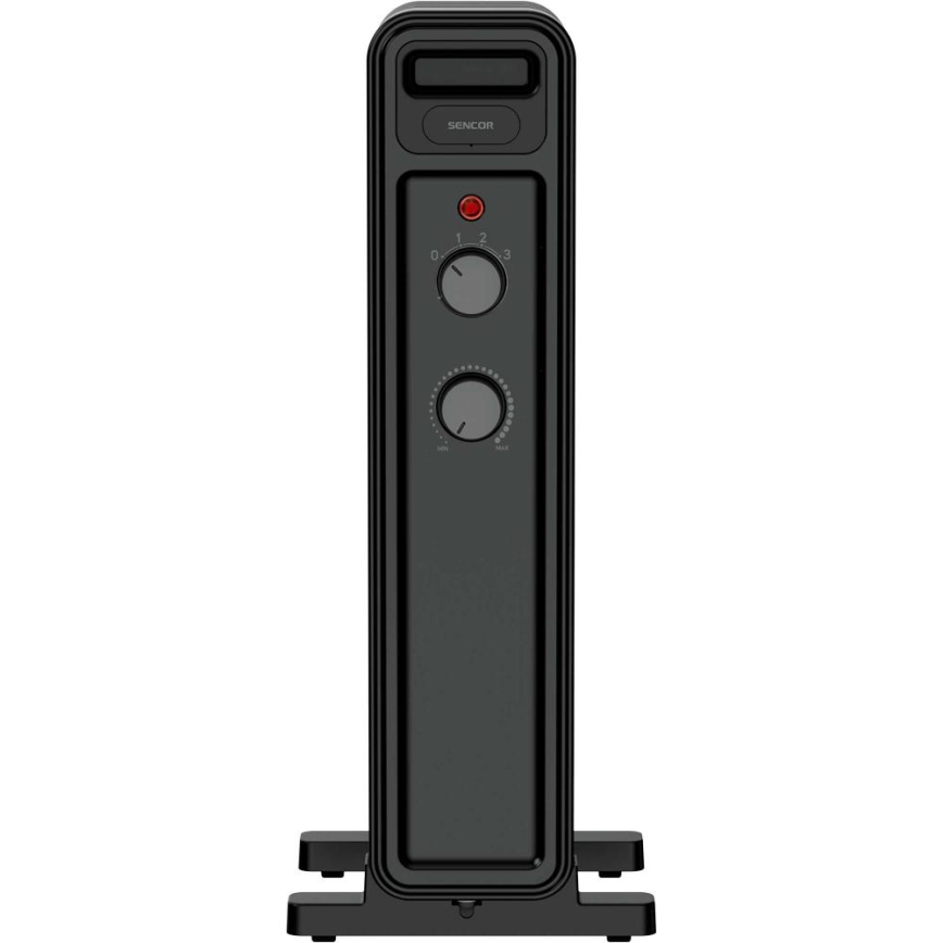 Sencor - Radiador a óleo com 7 aletas, 600/900/1500 W, 230 V, preto