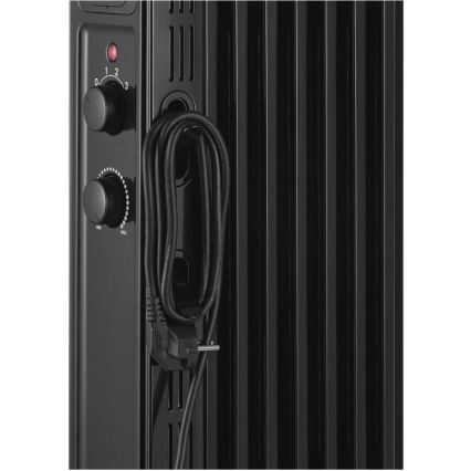 Sencor - Radiador a óleo com 7 aletas, 600/900/1500 W, 230 V, preto