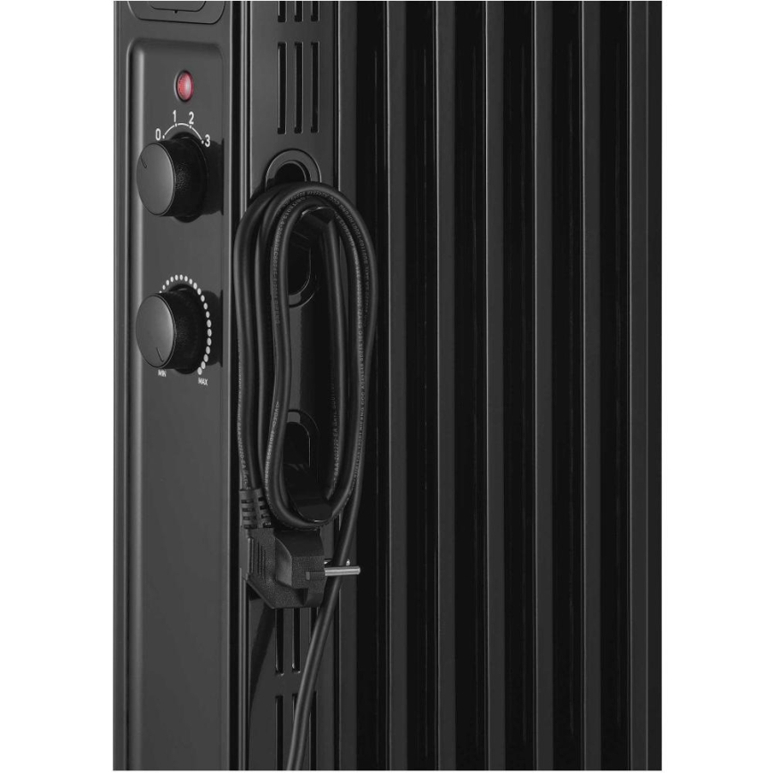 Sencor - Radiador a óleo com 7 aletas, 600/900/1500 W, 230 V, preto