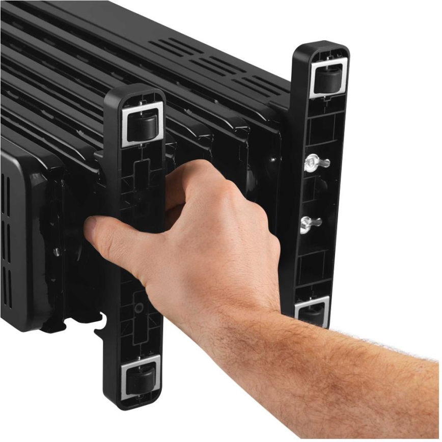 Sencor - Radiador a óleo com 7 aletas, 600/900/1500 W, 230 V, preto