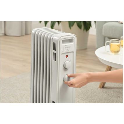 Sencor - Radiador a óleo com 7 elementos, 600/900/1500W, 230V, branco
