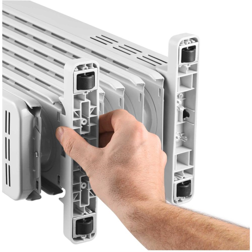 Sencor - Radiador a óleo com 7 elementos, 600/900/1500W, 230V, branco