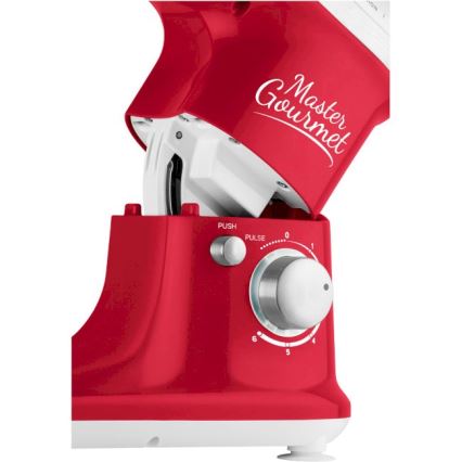 Sencor - Robô de cozinha com uma taça de aço inoxidável 600W/230V vermelho