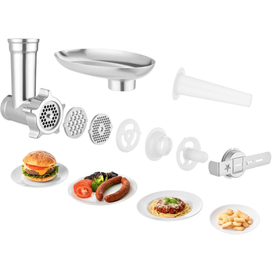 Sencor - Robot de cozinha com tigela em aço inoxidável 1700W/230V cromo mate