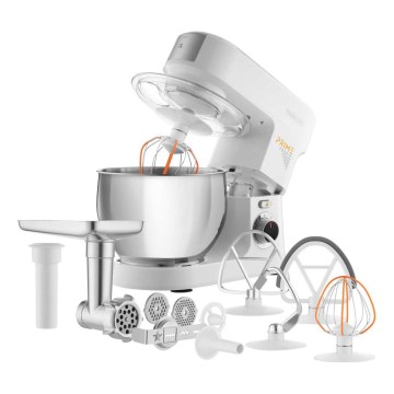 Sencor - Robot de cozinha com taça em aço inoxidável 1000W/230V branco