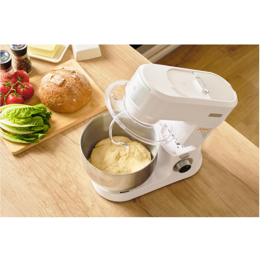 Sencor - Robot de cozinha com taça em aço inoxidável 1000W/230V branco