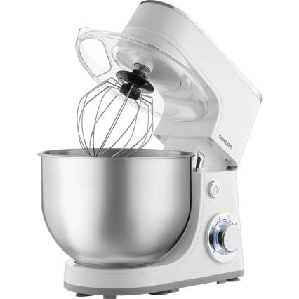 Sencor - Robot de cozinha com tigela em aço inoxidável 1300W/230V branco