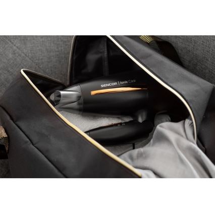 Sencor - Secador 2000W/230V preto/dourado