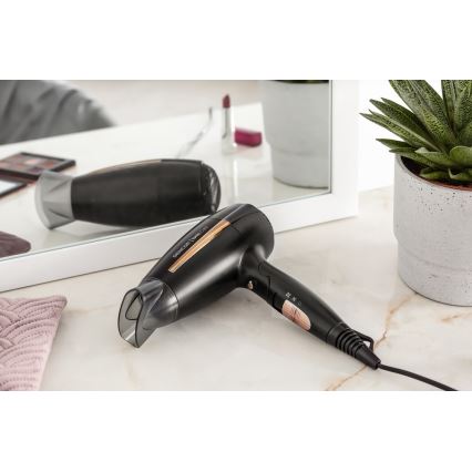 Sencor - Secador 2000W/230V preto/dourado