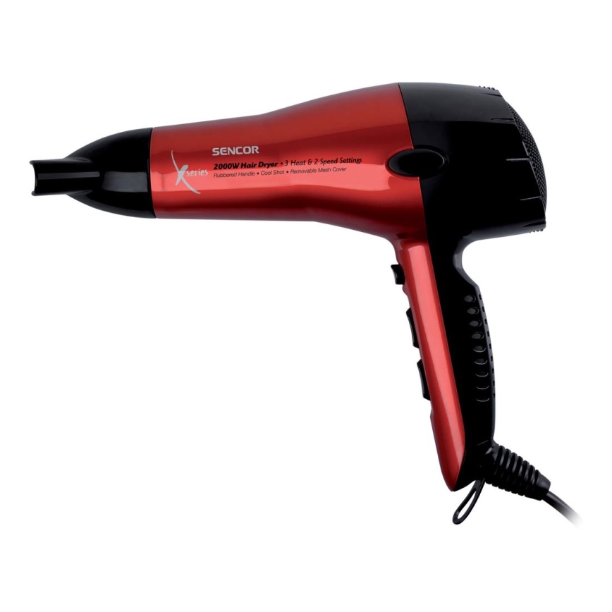 Sencor - Secador 2000W/230V vermelho