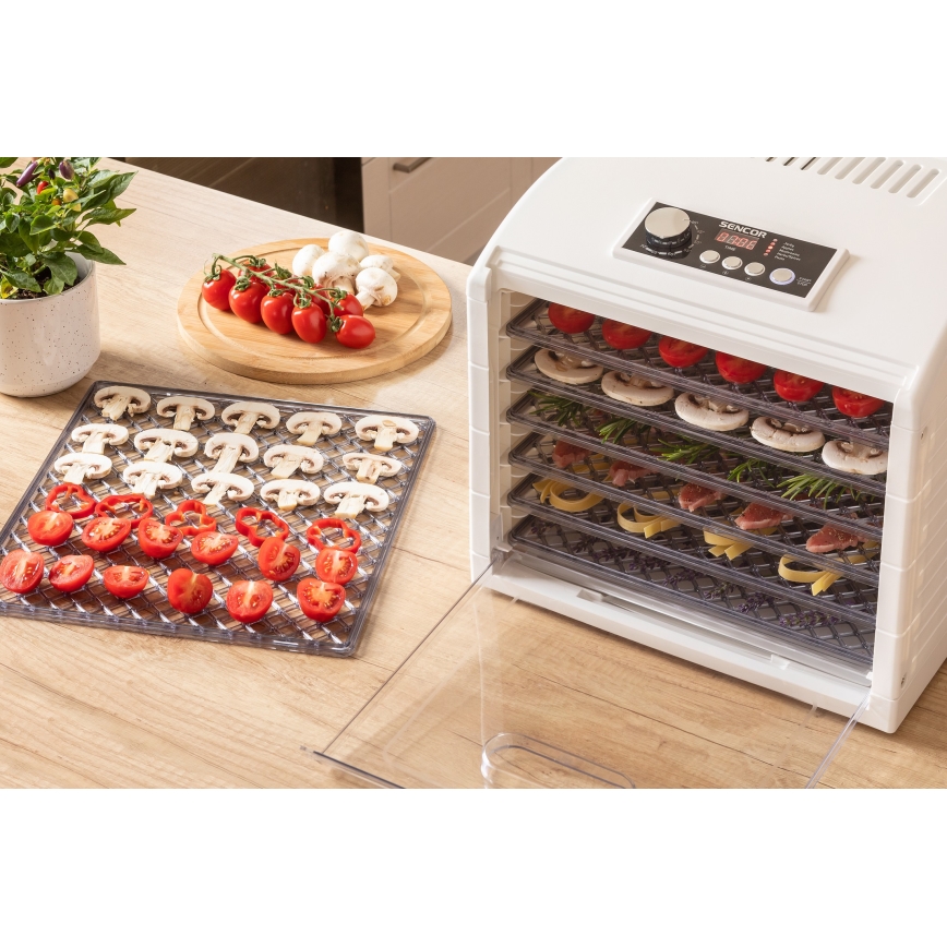 Sencor - Secador para alimentos 500W/230V branco