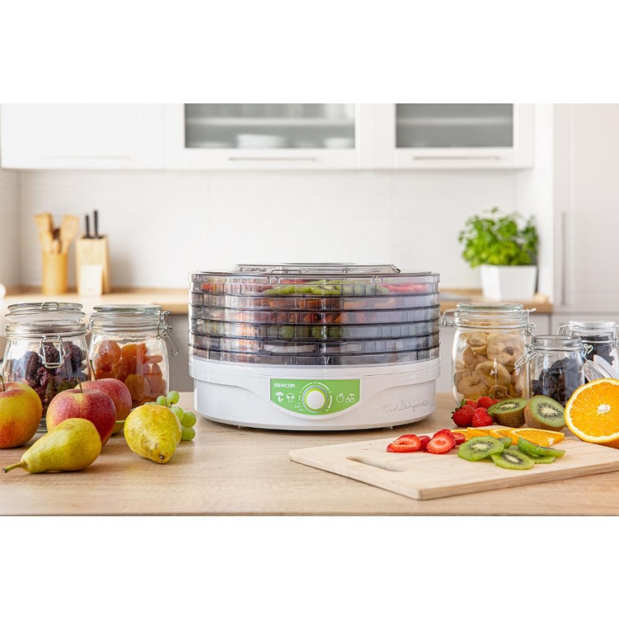 Sencor - Secador para alimentos com termoregulação 250W/230V