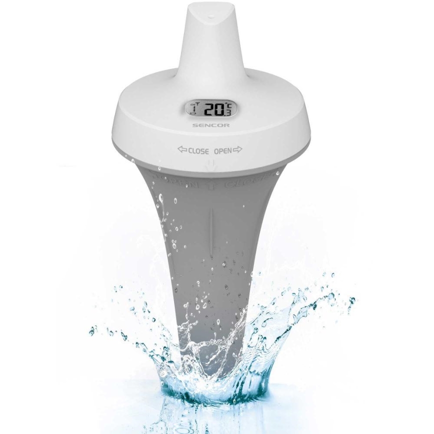 Sencor - Sensor flutuante sem fios para piscina 2xAA IPX7