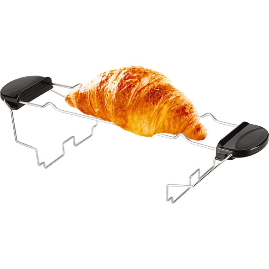 Sencor - Torradeira com duas fendas e grelha para aquecer pães 1000W/230V bege