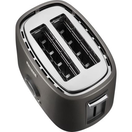 Sencor - Torradeira para 2 fatias com grelha aquecedora 1000W/230V antracite