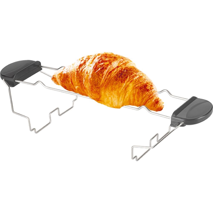 Sencor - Torradeira para 2 fatias com grelha aquecedora 1000W/230V antracite