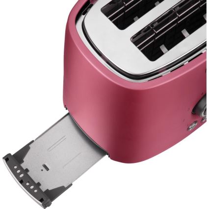 Sencor - Torradeira para 2 fatias com grelha aquecedora 1000W/230V, rosa