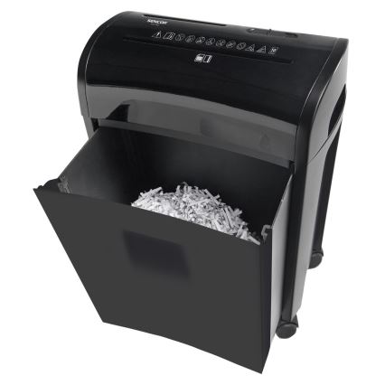 Sencor - Triturador de CD e papel A4 capacidade 14 l 230V preto