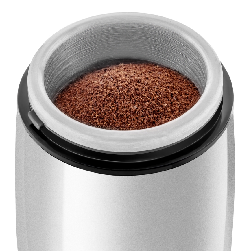 Sencor - Triturador elétrico de café em grão 60 g 150W/230V branco/cromado mate