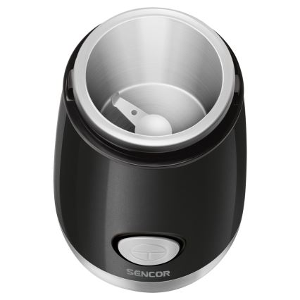 Sencor - Triturador elétrico de café em grão 60 g 150W/230V preto/cromado mate
