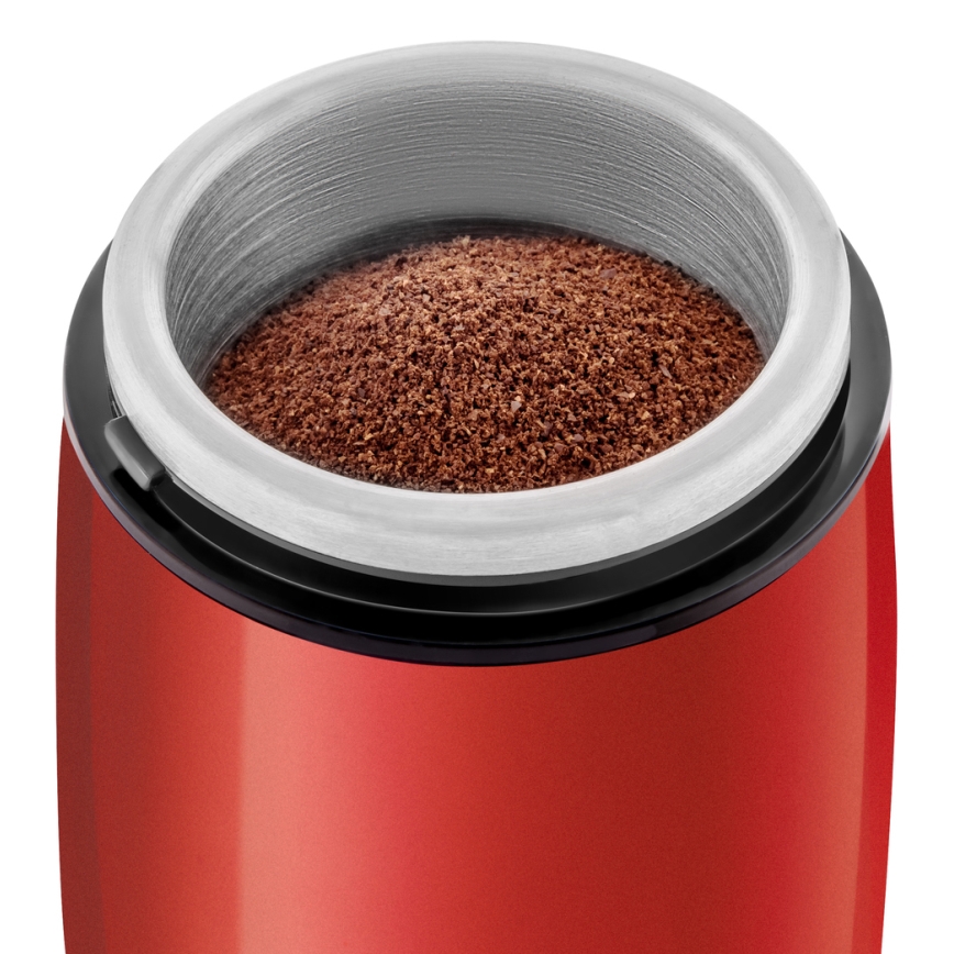 Sencor - Triturador elétrico de café em grão 60 g 150W/230V vermelho/cromado mate