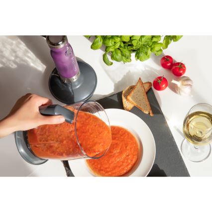 Sencor - Varinha mágica 4em1 1200W/230V aço inoxidável/roxo