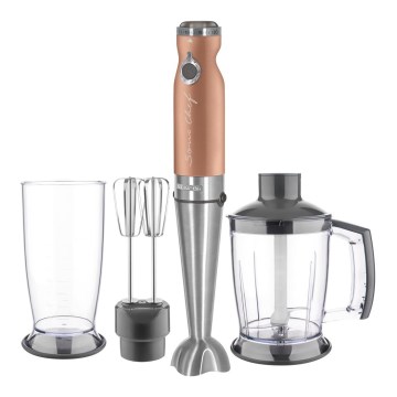 Sencor - Varinha mágica Stick 4em1 1200W/230V aço inoxidável/cobre