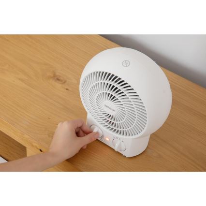Sencor - Ventilador com elemento de aquecimento 1200/2000W/230V branco