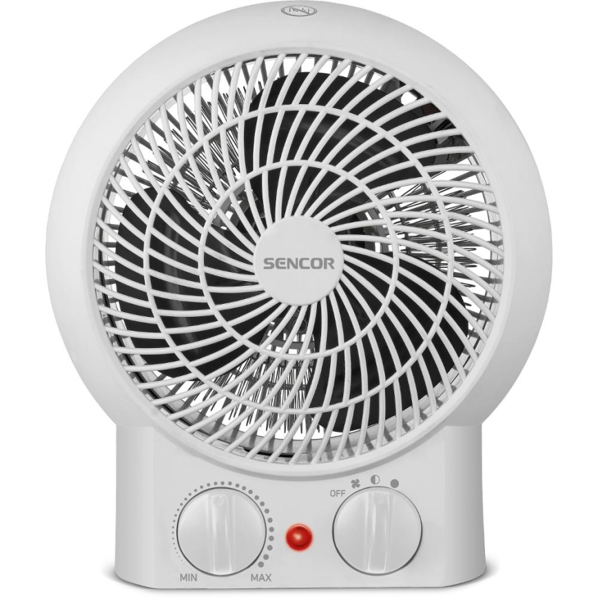 Sencor - Ventilador com elemento de aquecimento 1200/2000W/230V branco